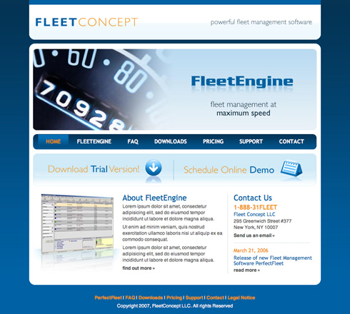 FleetEngine website
