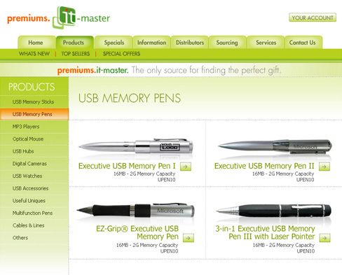 Website subpage for premiums.it-master.net