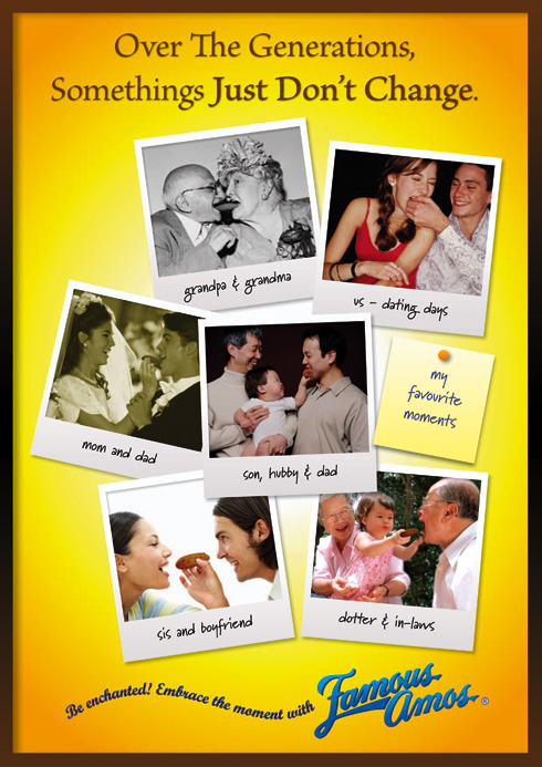 Famous Amos poster visual