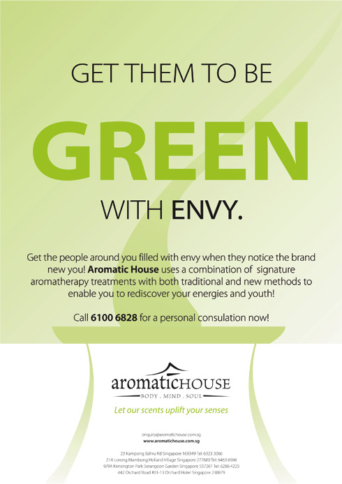 Proposed ad for Aromatic House - Green