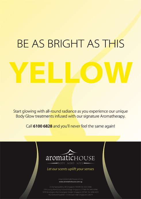 Proposed ad for Aromatic House - Yellow