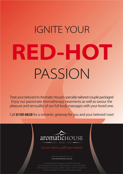 Proposed ad for Aromatic House - Red